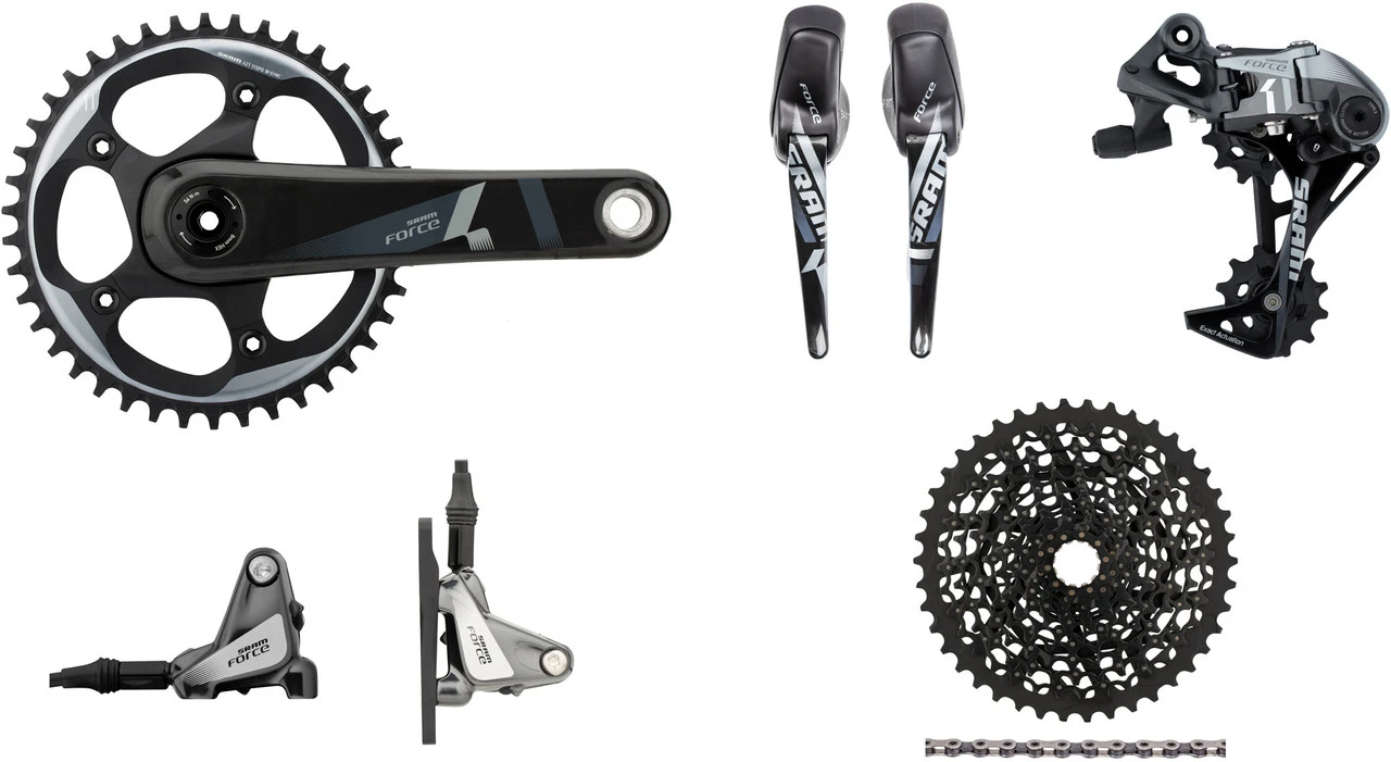 SRAM Force 1 FM Gruppe 1x11 42 GXP Hydr. Scheibenbremse 3 SRAM Force 1 FM Gruppe 1x11 42 GXP Hydr. Scheibenbremse