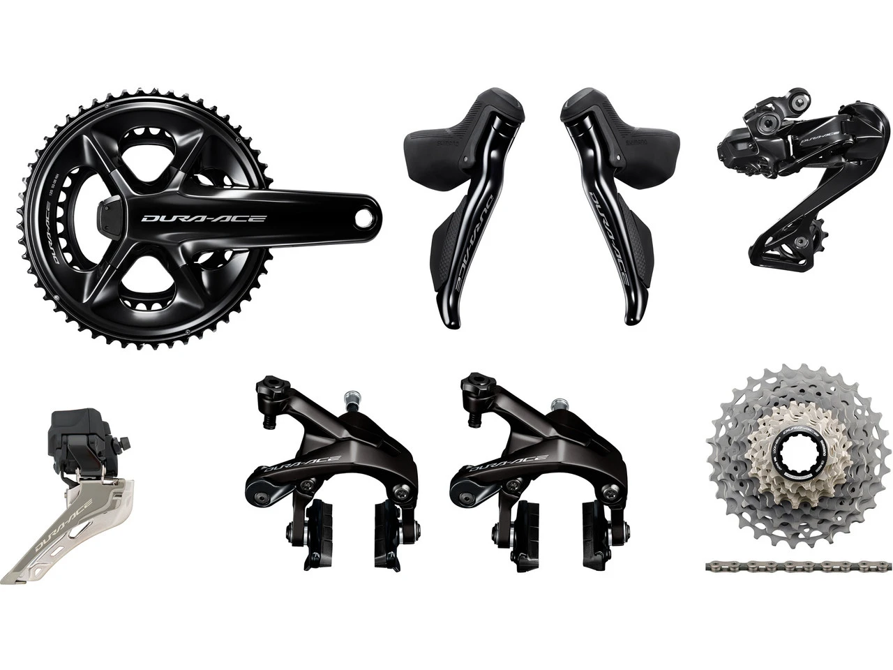 Shimano Dura-Ace Di2 R9250 Powermeter Gruppe 2x12 36-52 3 Shimano Dura-Ace Di2 R9250 Powermeter Gruppe 2x12 36-52